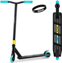 SOKE Go! Kaszkadőr Roller Fekete - 82cm, 10cm 88A Pu Kerekek, ABEC-9 Csapágy, Y Kormány, Flex Fender Fék, Tripla Alumínium Bilincs
