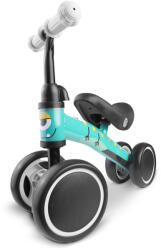 Nukido Nk-600 Négykerekű Futóbicikli Türkiz - Eva Habkerekek 14cm, Acél Váz, Ülésmagasság 27cm, Puha Ülés, Gumírozott Markolat