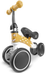 Nukido Nk-600 Négykerekű Futóbicikli Sárga - Eva Habkerekek 14cm, Acél Váz, Ülésmagasság 27cm, Puha Ülés, Gumírozott Markolat