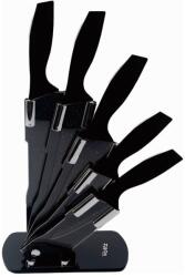 Oliver Voltz Set de cuțite Oliver Voltz OV51633I5, 6 piese, acoperire marmorată, cu suport acrilic, negru - Negru