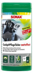 SONAX Műszerfalápoló kendő matt hatás Green Lemon 25db-os (SO412800)