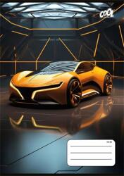 Victoria Füzet, tűzött, A5, vonalas, 32 lap, 2. osztály, COOL BY VICTORIA "Future Cars", "16-32 (ISVFC110) - webpapir