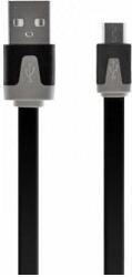Blautel Cablu de date Blautel, MicroUSB, 1m, Negru / Alb (BLTUSBMUN)
