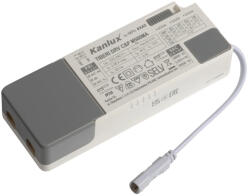 Kanlux 26384 TIBERI DRV C&P M500MA LED tápegység 26380 és 26381-hez, 14, 7-21W teljesítmény, 350-500mA, 27-42V DC, 220-240V AC (Kanlux 26384) (26384)