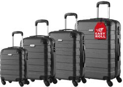 Deuba Set 4 bucăți trolere de călătorie - negru Valiza