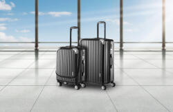 Deuba Set de trolere Biz 2 piese - negru Valiza