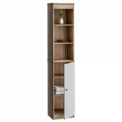 Deuba Dulap baie 170x34x26 cm - maro/alb