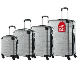 Deuba Set 4 bucăți trolere de călătorie - argintiu Valiza