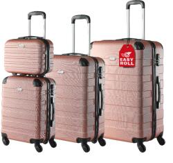 Deuba Set de trolere de călătorie Essential, 4 piese - roz Valiza