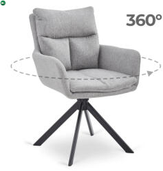 Mebel Elite Paul forgószék szürke színben