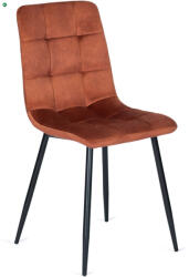 Mebel Elite Peru szék rozsda színben, bársony kárpittal