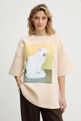 MUNTHE t-shirt RAPLOI - bézs 40