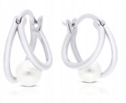 Tessoria Ezüst lógós fülbevaló gyöngyházzal nőknek pr. 925 (213863)