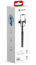 FORCELL F-Grip S70M Szelfi bot állvány vezeték nélküli távirányítóval fekete 0INT