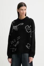Zadig&Voltaire gyapjú pulóver - fekete M/L - answear - 79 990 Ft