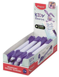 Maped Írástanuló rollertoll, 0, 7 mm, radírozható, MAPED "KIDY Learn MAGIC", nyuszi, lila, 12 db (IMA229601) - tintasziget