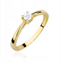 Tessoria Arany 585 eljegyzési gyűrű 0, 02ct briliánssal (W-463)