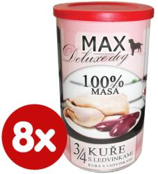 FALCO Max deluxe konzerv kutyáknak 3/4 csirke vesével 8x1200g