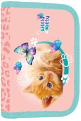 KARTON P+P Little Kitty Premium Light egyrekeszes kihajtható tolltartó lányoknak, felszerelés nélkül, cicás