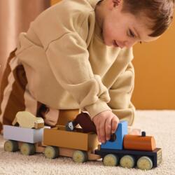 Kid's Concept fa vonat tanyasi állatokkal