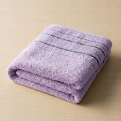  Zara frottírtörölköző, lila, csíkos szegéllyel, 40x60cm (8596132135557)