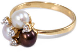 Ékszershop Gyöngyös-köves arany gyűrű (1303480)