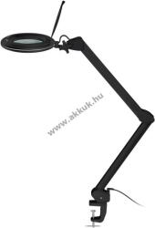 Goobay LED csíptetős nagyítólámpa 10W 800lm 127mm üveglencse 1, 75x 3Diop fekete