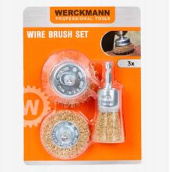 Werckmann Mini Drótkefe Készlet 3 Darab (5029594248907)