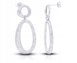 Tessoria Ezüst lógós fülbevaló hosszú Női csavaros stift pr. 925 (213840)