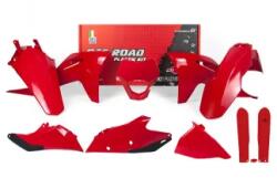 RTECH Full Plastic Kit 7 Pcs With Front Headlight Plastic & Fork Protectors - R-kitgas-rg0-621 (r-kitgas-rg0-621)