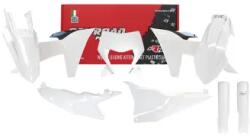 RTECH Plastics Kit 7 Pcs With Left Airbox Cover, White Headlight Plastic And White Fork Protectors - R-kitktm-bn0-704 (r-kitktm-bn0-704)