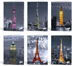 Mar-Mar Füzet vonalas LIPAMILL A/4 40 lapos City attraction (1211639958)