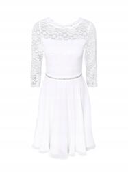 Swing Ruha Mini Fehér Csipke Strasszokkal L