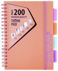 Astra Spirálfüzet kockás ASTRA PAP B/5 100 lapos perforált színregiszteres Pasztell (107023002) - robbitairodaszer