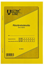 Vectraline Nyomtatvány pénztárelszámolás VECTRALINE A/5 25x2 lapos (DF200/D) - robbitairodaszer