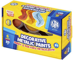 Astra Dekorfesték ASTRA metál fényes 20 ml 6 színű (301124003) - robbitairodaszer