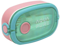 Aqua pure Uzsonnás doboz AQUA PURE műanyag BPA mentes 210x120x70 mm zöld-pink (511025027) - robbitairodaszer