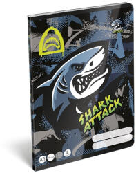 Lizzysuli Füzet vonalas LIZZYSULI A/5 32 lapos 16-32 2. osztályos Shark Attack (7500168007) - robbitairodaszer