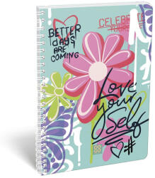 LIZZY Spirálfüzet vonalas LIZZYSULI A/4 70 lapos Cornell Love (7500163000) - robbitairodaszer