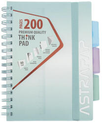 Astra Spirálfüzet vonalas ASTRA PAP A/5 100 lapos perforált színregiszteres Ombre Pasztell (107025004) - robbitairodaszer