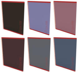 Mar-Mar Spirálfüzet vonalas LIPAMILL A/4 50 lapos Elegance fekete (1211639931)