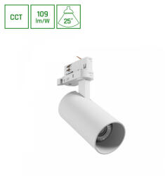 SpectrumLED ANDROMEDA háromfázisú sínes lámpa, 16W, 25°, CRI 80, Szabályozható színhőmérséklet, Fehér SLI033038CCT_PW SpectrumLED (SLI033038CCT_PW)