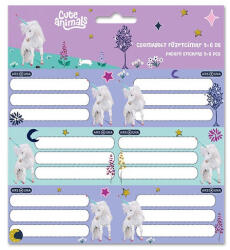 Ars Una Füzetcímke ARS UNA 18 darabos Cute Animals-Unicorn (53834485)