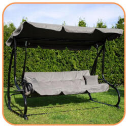 mx Szürke 4 személyes kerti hintaágy (mx003)