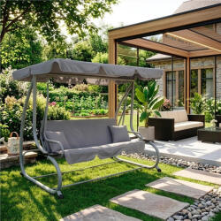 mx Szürke 3 személyes kerti hintaágy (mx105)