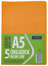ASTRA Füzetborító ASTRA PAP A/5 bújtatós pvc neon élénk színek 5 db/csomag (124024001) - fotoland