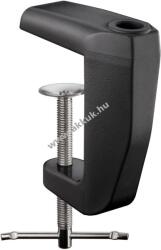 Goobay pót asztali bilincs nagyítólámpához fekete 0mm-60mm O12, 5mmx45mm masszív porszórt fém