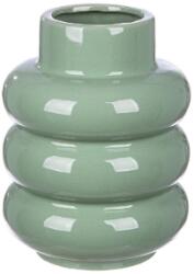  „Rim Gyűrűs formájú zöld színű exkluzív kerámia váza - 20 cm