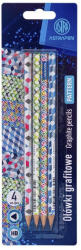 Astra Grafitceruza ASTRA PEN Patterns háromszögletű HB 4 db/bliszter (206023014) - fotoland