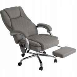 Mebel Elite Irodai forgószék masszázzsal Számítógép asztal szék szürke Giorgio (fotel czarny ergonomiczny krzesło regulowane)